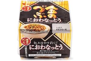 Mizkan Niowa Natto (3pcs) a Japanese Fermented Soybean Natto with Low Calories & Fat, High Protein & Fiber, and Diet-Friendly – 5.93 Oz (Pack of 1)