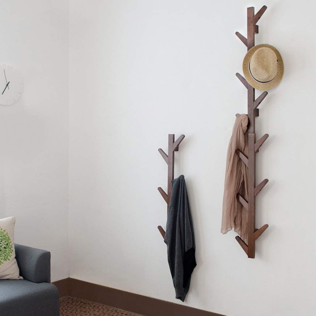 AMYAL Coat Rack Stand Wall Coat Rack Bamboo Coat Rack