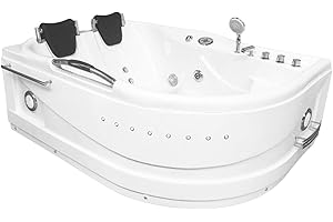Whirlpool Massage Hydrotherapy Corner Bathtub hot tub 2 Two Person Cayman