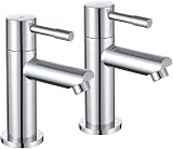 Wasserrhythm Twin Bath Taps Chrome Lead-Free 304 Stainless Steel 1/4 Turn view 1