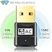 Anmier WiFi Adapter AC600Mbps Wireless USB Adapter Dual Band 5G/2.4G Mini USB Network Lan Card 802.11ac Wireless USB WiFi Network Dongle Adapter Support Windows XP/Vista/7/8.1/10/Mac OS X 10.4-10.11