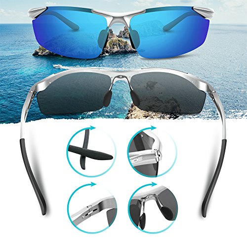 image for PAERDE Men's Polarized Sports Sunglasses for Driving Cycling Fishing G