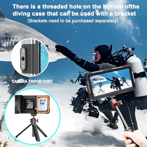 Waterproof Smartphone Case IPX8 Waterproof Mobile Phone Holder 15 m Underwater Compatible for iPhone 17 Pro 17 Air 16 15 Plus 12 13 14 15 16 17 Pro Max 16 15 14 Pro Samsung S25 S24 Ultra