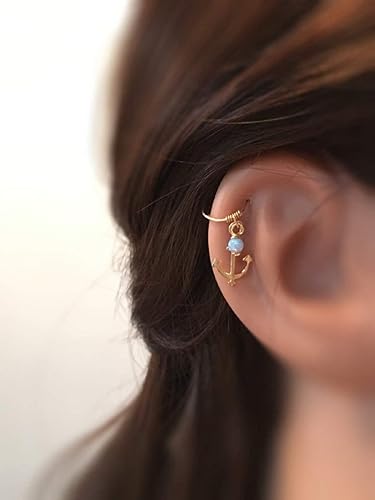 Amazon Com Opal Cartilage Earring Anchor Cartilage Hoop