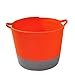 Rope Cotton Storage Baskets, LOONG BABY Durable Soft Handmade Woven Nursery Bins with Handles Approved by the FDA for Household Kids and Baby Toy Chest Room Collection (Large,Orange)