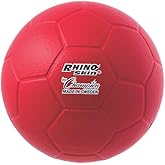 Champion Sports Rhino Skin Molded Foam Size 4 Soccer Ball, Red