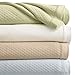 Martha Stewart Quilted Knit Cotton King Blanket, Green