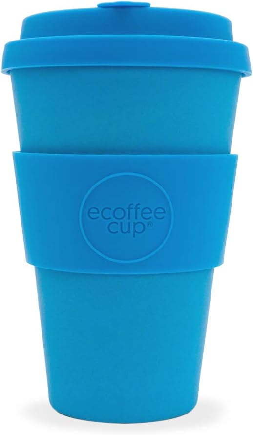 Ecoffee Cup Toroni 14oz / 400ml Bright Blue | Reusable Bamboo Coffee Cup