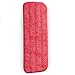 Washable Microfiber Mop Head (3 Pack) - Microfiber Replacement Mop Pads 16 x 5.5 Inches for Cleaning of Wet or Dry Floors - Professional Home/Office Cleaning Supplies, Red