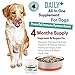 Best Probiotics for Dogs Plus Hip and Joint Support, 100% Natural, All in One Pet Supplements Powder with Organic Calcium, Digestive Enzymes for Diarrhea, Gas, Allergies, Arthritis Pain Relief