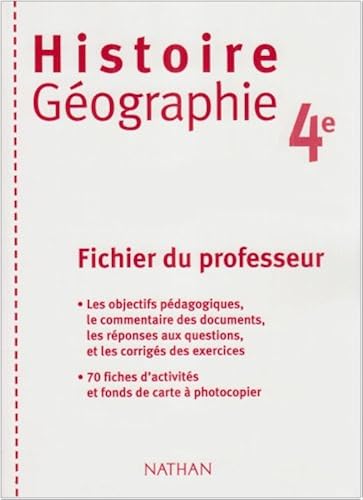 Download Histoire géographie 4e : Fichier du professeur PDF