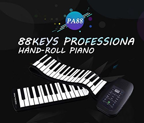 88 Keys Flexible Silicon Roll up Piano with MIDI & Speaker Keyboards Instrument