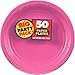 Amscan Bright Pink Dinner Paper Plate Big Party Pack, 50 Ct. primary