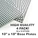 4 Pack Lot AAA+ Grey Color Baseplates 32x32 Dots / Studs 10