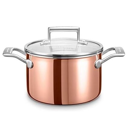 Kitchenaid Kochtopf, Edelstahl, Silber/Kupfer 18 cm