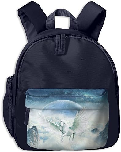 Unicorn Kid's Shoulder Backpack School Backpack For Teens Boys Girls Students Navy