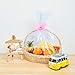 LazyMe Clear Easter Basket Cellophane Bags Large Shrink Wrap Bags for Gift Basket, 30x30 inch, 10 Pack