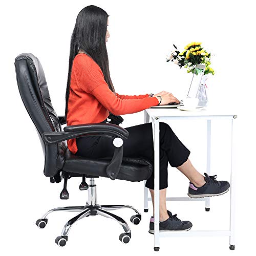 WONdere Office Chair Leather Desk Gaming Chair With Massage Function Adjust Seat Height