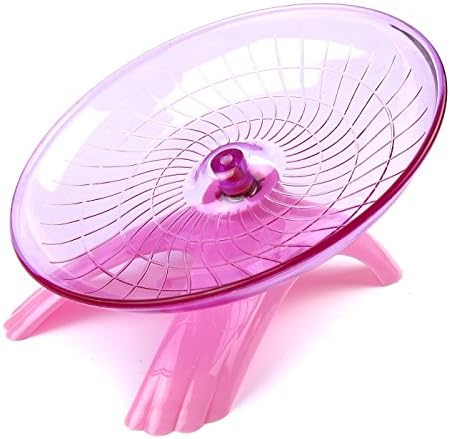 Pink Silent Spinner Non Slip Run Disc for Hamsters Hedgehogs Small Pets Exercise Wheel