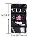 Ohlily Travel Toiletry Cosmetic Organizer Hanging Bag with Zippers Compartments (14.1