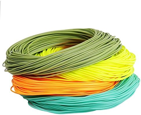 Maxcatch Weight Forward Floating Fly Line 100ft Yellow, Orange, Teal Blue, Moss Green (1F-10F)