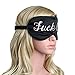Coucoland 100% Mulberry Silk Funny Sleeping Eye Mask Cover Blindfold for Sleep Adjustable Head Straps with Two Ear Plugs