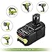 OHYES BAT Replacement for Ryobi 18V Battery Lithium for P102 P103