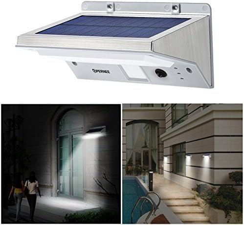 MEIO Super Bright 3 Modes 21 LED Motion Sensor Light Outdoor, Stainless Steel Wireless Wall Lights, Waterproof Security Light for Patio Yard Driveway Garden Outer Wall Activated Auto On/Off