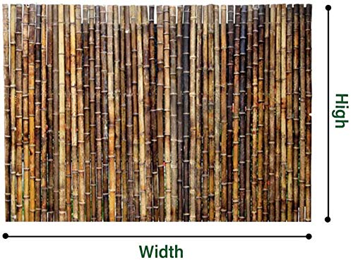 JinSui Bambus Sichtschutz Balkon Dekorative Zäune Balkonansicht Bambusmatte Trennwand Dauerhafter Bambuszaun… – Bild 6