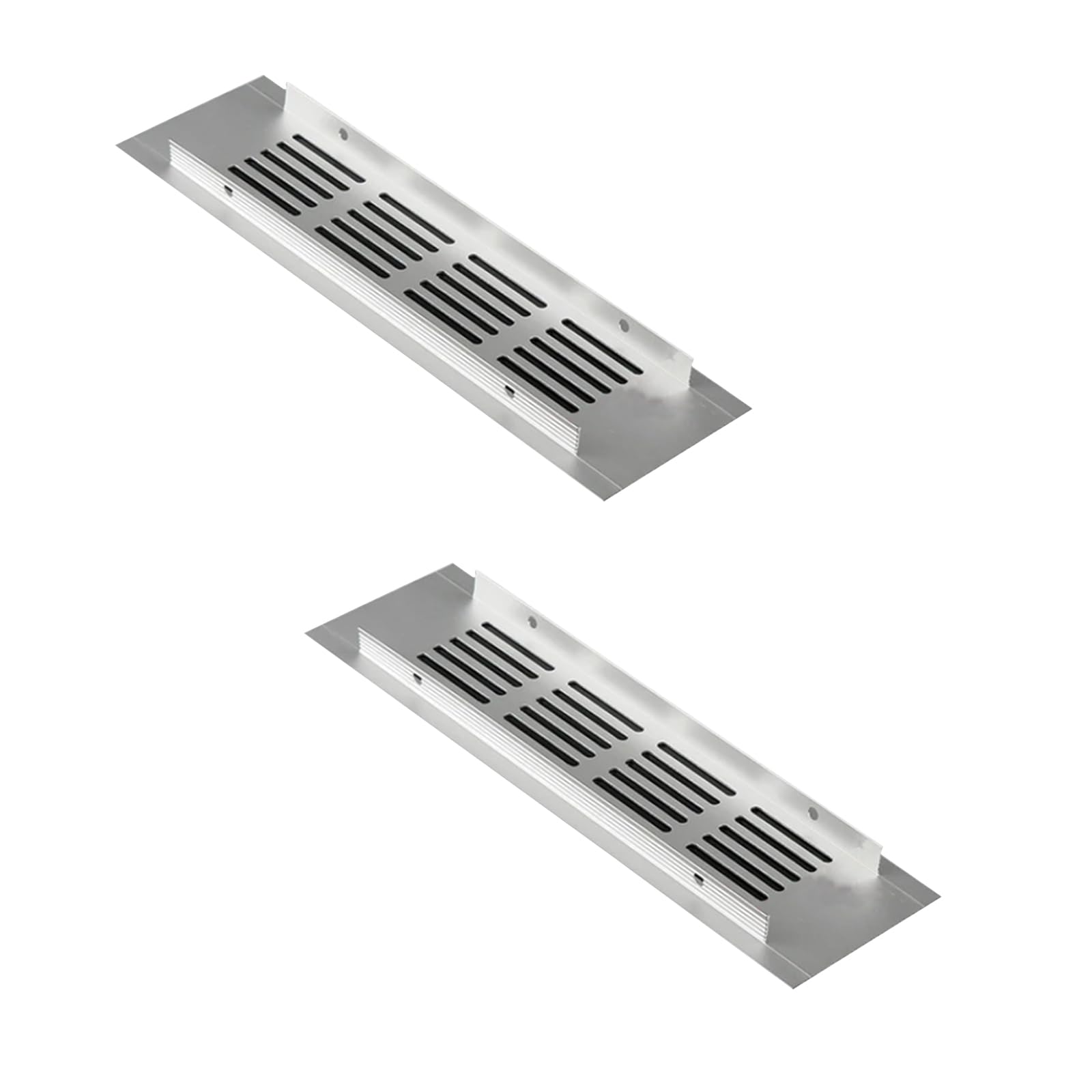 Aoktorkit 2Pcs Air Vent Grille Cover 60x150mm Aluminum Alloy Vent Cover Ventilation Grilles for Cabinet Wardrobe Cupboard