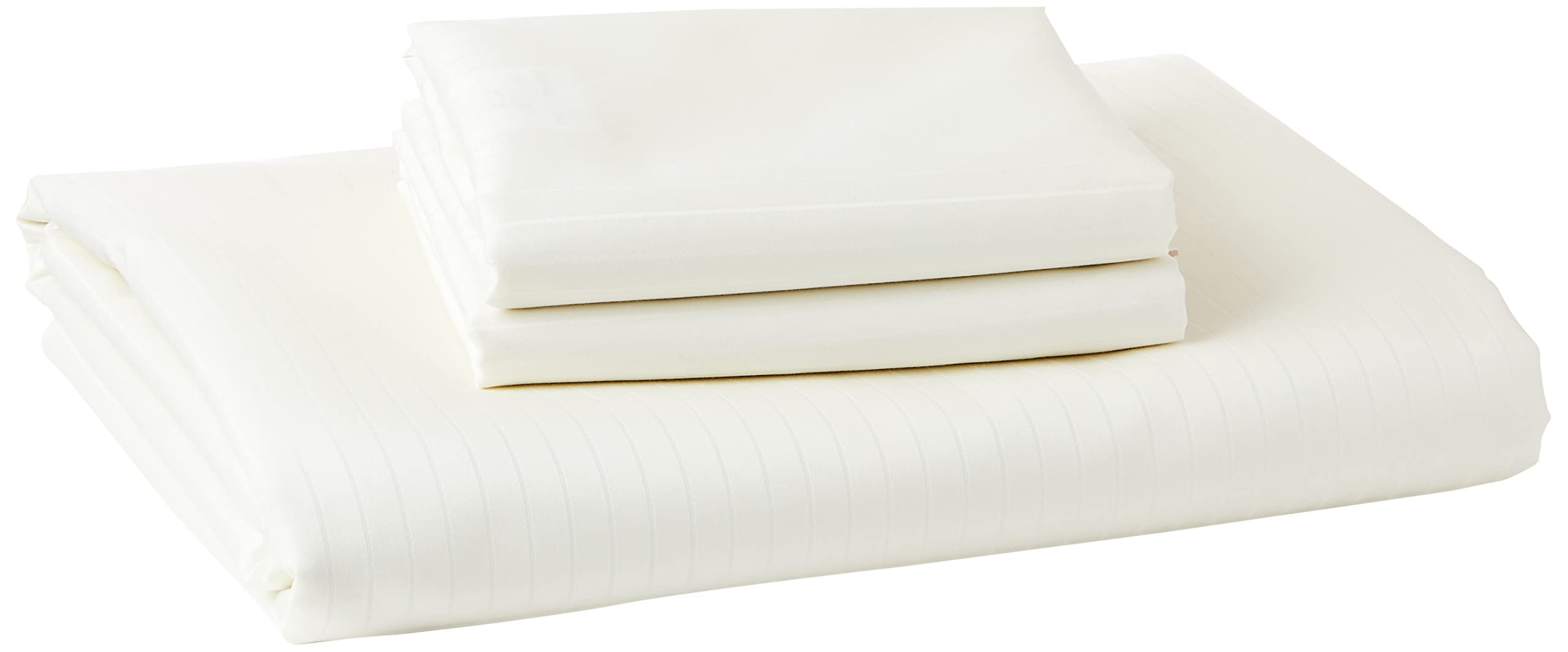 Emma Barclay Grosvenor - 1000 Thread Count Pin Stripe Duvet Set in Cream - King Bed
