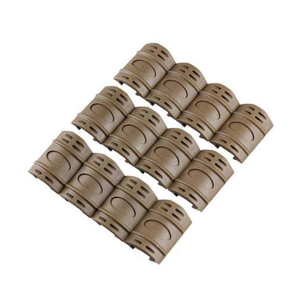 OAREA Tactical Airsoft ar 15 accessories 12pcs rubber Picatinny Ladder Rail Panel Handguard Protector Resistant Cover for hunting