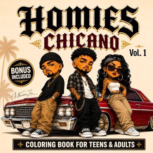 Amazon.com: Homies Coloring Book: Chicano, Chola & Lowrider Style