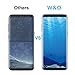 [2-Pack] Glass Screen Protector for Samsung Galaxy S8+, W&O S8 Plus Tempered Glass Screen Protector Film Curve Edge