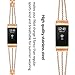 fastgo Compatible for Fitbit Charge 4/3 Bands, Premium Stainless Steel Rose Gold Mesh Watch Band, 5.5-7.5 inches, Adjustable