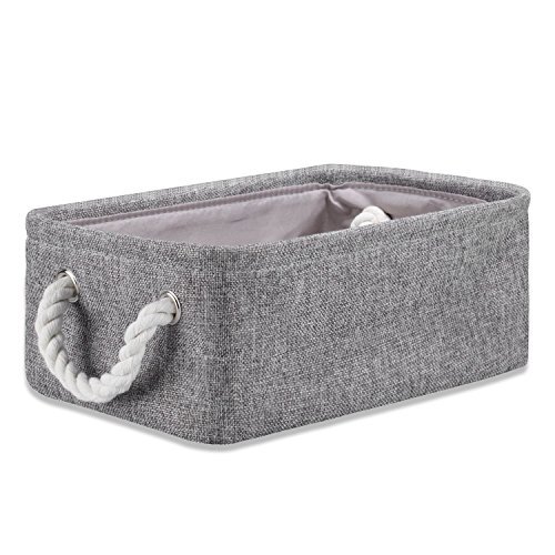 Storage Box Laundry Basket Closet Cube Bin Organizer with Handles for Bedroom Office Toys Clothes,14.2 X 10.2 X 6.3 inch