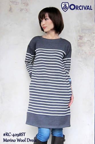 Amazon オーチバル ワンピース Rc 4098st メリノウール Sk 16 レディースm L Chacoalecru ワンピース チュニック 通販