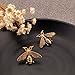 DOMILINA Vintage Male Metal Bees Shirt Brooch Novelty Suit and Vest Pin (2Pcs Gold)
