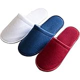 Unisex Slip On House Slippers Cotton Cloth Spa Slippers
