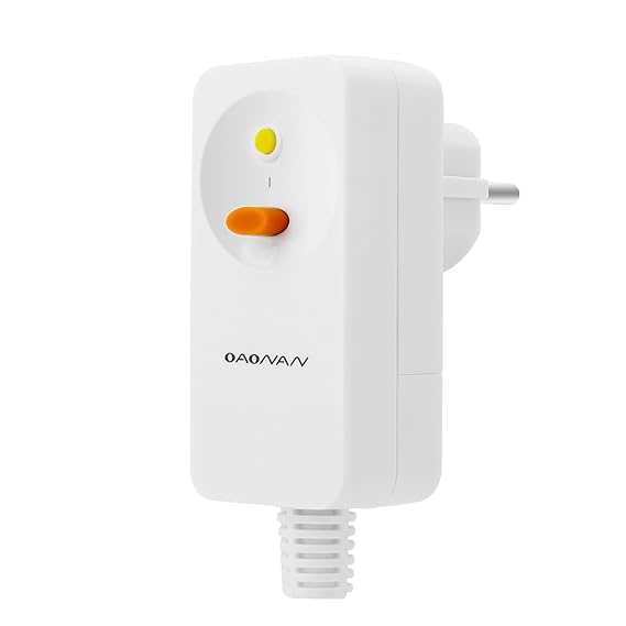 OAONAN FI Schutzschalter Personenschutz Stecker Ersatzstecker 10mA Fehlerstromschutzschalter 220-240VAC 16Amp - Weiß