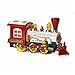 Toy Steam Train Locomotive Car w/ Lights & Sounds & “Steam” Bubbles, Battery-Powered Bump N’ Go Motion by Brunfen Toys
