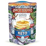 Keto Pancake & Waffle Mix by Birch Benders, Low-Carb, High Protein, Grain-free, Gluten-free, Low Glycemic, Keto-Friendly, Made with Almond, Coconut & Cassava Flour, 16 Ounce (Pack of 1)
