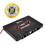 Gezan(TM) 3.5mm Car Audio Tape Cassette Adapter - For iPhone, iPad iPod MP3 Player CD Radio nano, 3 Feet Long Cable
