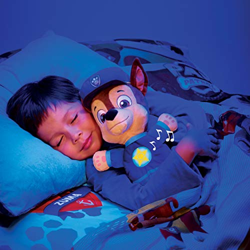 Paw Patrol, Snuggle Up Chase Plush with Flashlight and Sounds, for Kids