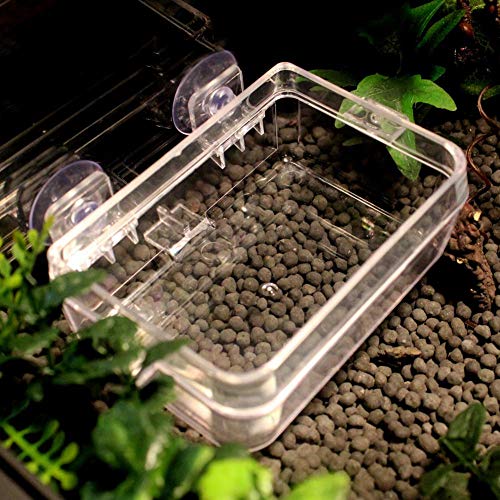 Nitrip Amphibians Reptiles Anti-Escape Feeder Worm Feeding Basin Tortoise Lizard Crawler Food Bowl - Thumbnail 2