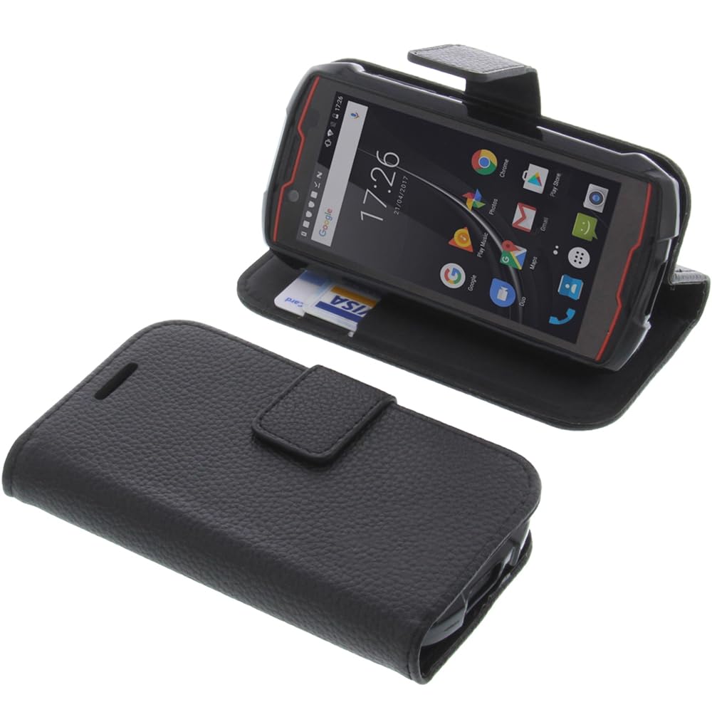 foto-kontor Cover compatible with Cubot King Kong Mini book-style black case