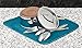 S&T 450000 Microfiber Dish Drying Mat, 16 by 18-Inch, Teal Kitchen Utensils
