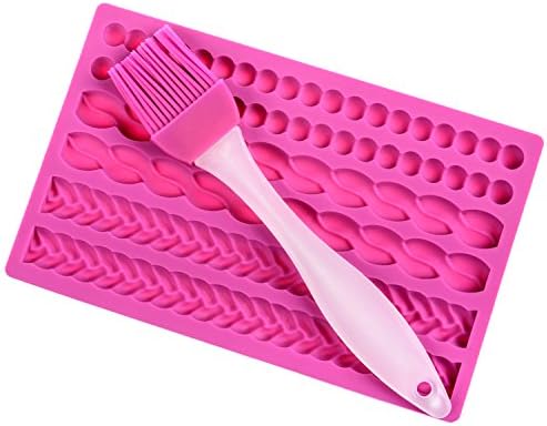 Pie Crust Cutters Silicone Mat and Pastry Basting Brush Create Your Own Lattice Pie Crust