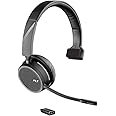 Plantronics - Voyager 4210 UC USB-C (Poly) - Bluetooth Single-Ear (Monaural) Headset - Connect to PC, Mac, & Desk Phone - Noise Canceling - Works with Teams, Zoom & More