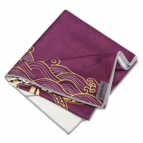 Fremous Yoga Towel Non Slip Yoga Mats with Corner Pocket Design(72"x25")- Skidless Microfiber Bikram Hot Yoga Towel - Perfect For Hot Yoga, Fitness, Pilates, Sport&Outdoors (totem) - Thumbnail 5